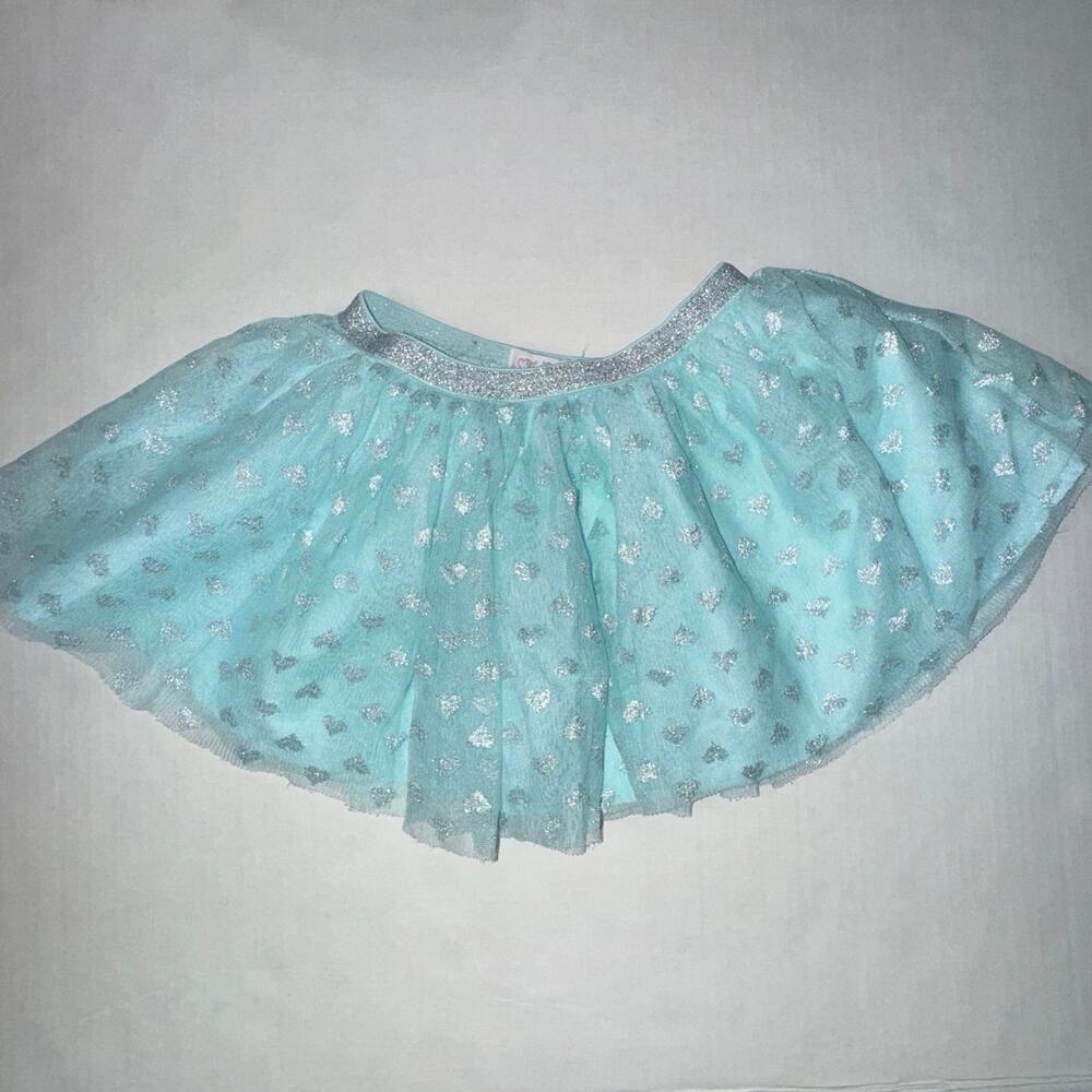 The Children's Place Girls Size 4T Skirt Tulle Layered Metallic Heart Party